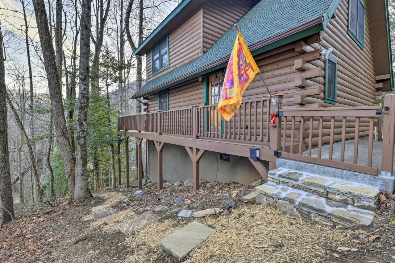 Cabin With Fire Pit 5 Mi To Cataloochee Skiing Villa Maggie Valley Exterior photo