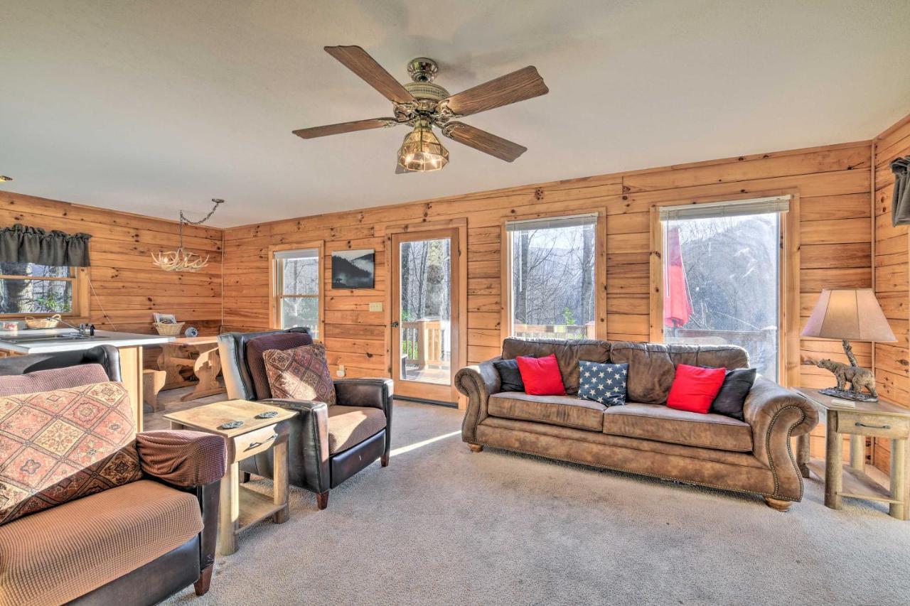 Cabin With Fire Pit 5 Mi To Cataloochee Skiing Villa Maggie Valley Exterior photo