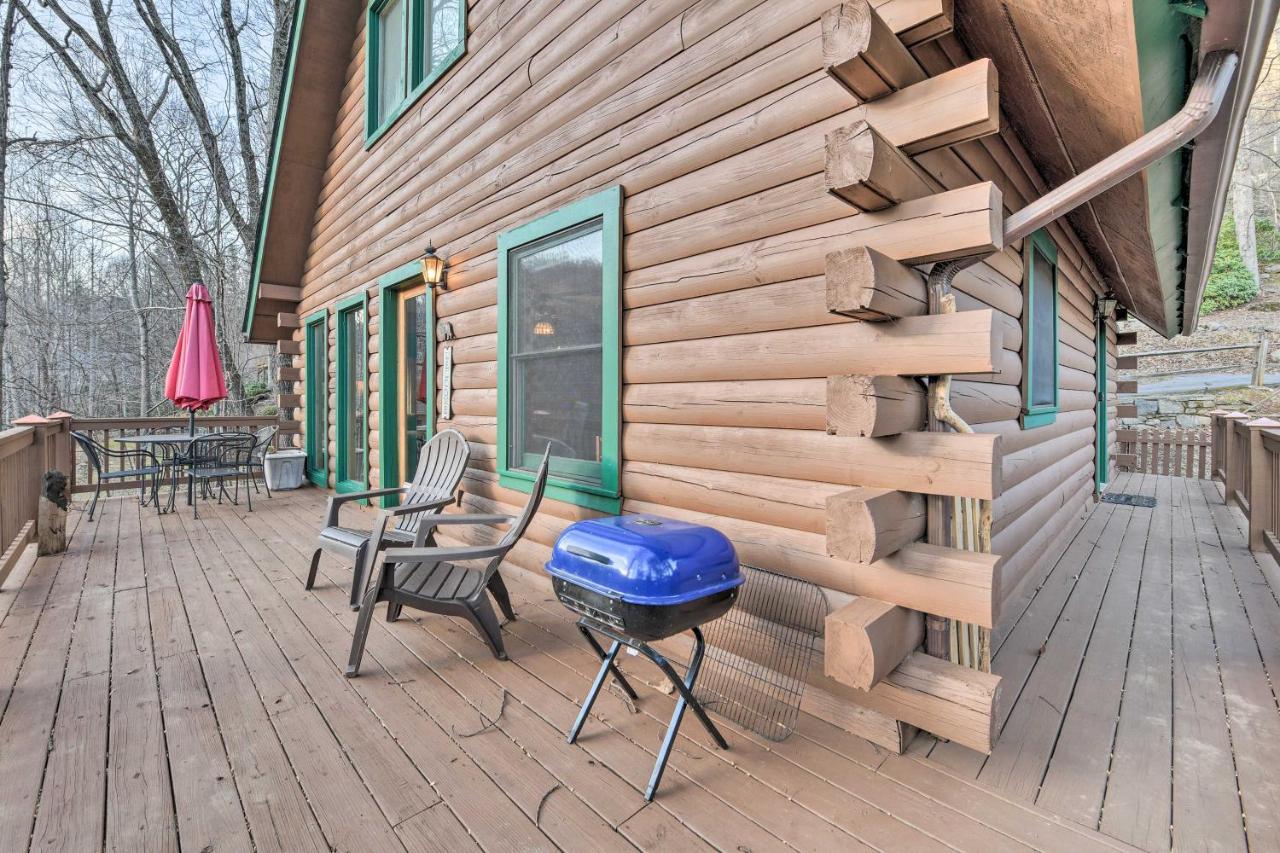 Cabin With Fire Pit 5 Mi To Cataloochee Skiing Villa Maggie Valley Exterior photo